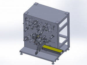 Battery rewinder machine 3D Model