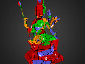 Brahma statue v1 C4D added 3D Model