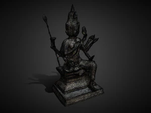 Brahma statue v1 C4D added 3D Model