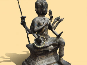 Brahma statue v1 C4D added 3D Model