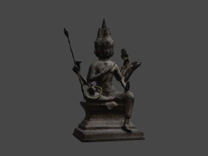 Brahma statue v1 C4D added 3D Model