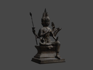 Brahma statue v1 C4D added 3D-Modell
