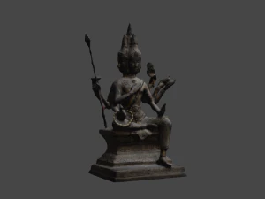 Brahma statue v1 C4D added 3D Model