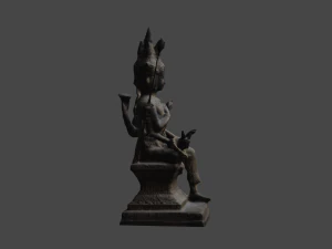 Brahma statue v1 C4D added 3D Model
