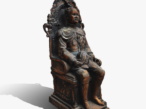 King statue 3D Model