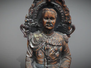 Est&aacute;tua do rei Modelo 3D