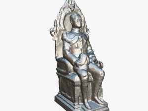 Est&aacute;tua do rei Modelo 3D