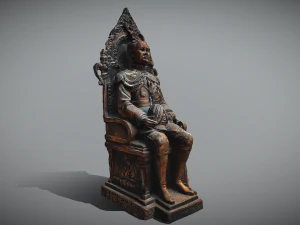 Est&aacute;tua do rei Modelo 3D