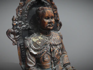 Est&aacute;tua do rei Modelo 3D