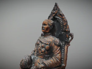 Est&aacute;tua do rei Modelo 3D