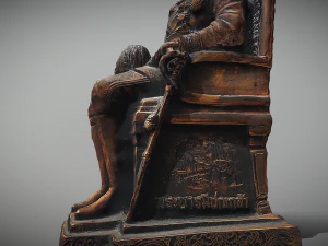 Est&aacute;tua do rei Modelo 3D