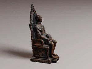 Est&aacute;tua do rei Modelo 3D