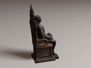 Est&aacute;tua do rei Modelo 3D