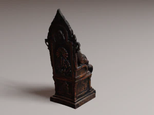 Est&aacute;tua do rei Modelo 3D