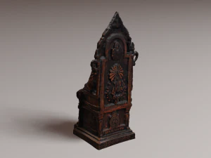 Est&aacute;tua do rei Modelo 3D