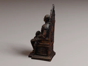 Est&aacute;tua do rei Modelo 3D