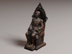 Est&aacute;tua do rei Modelo 3D