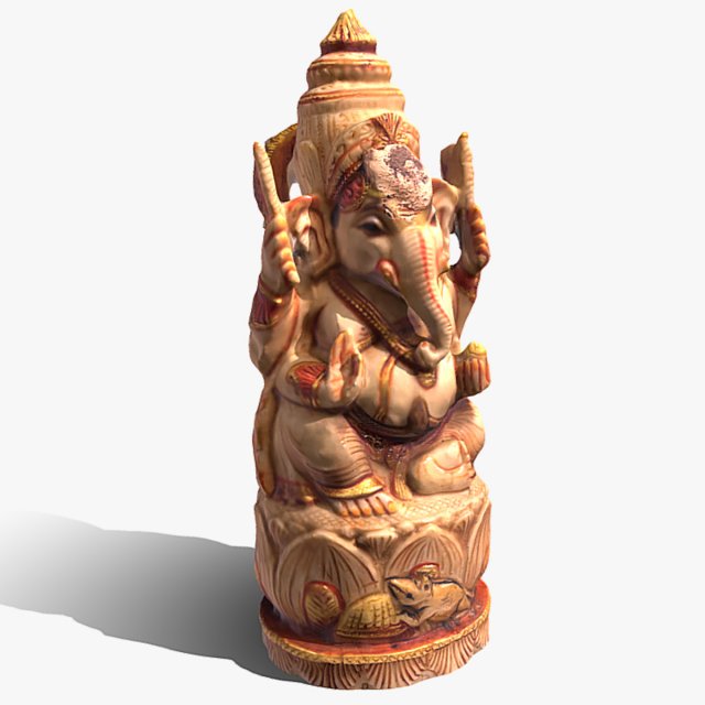 Ganesha 1 C4D added 3D-Modell .c4d .max .obj .3ds .fbx .stl .blend 