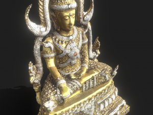 3D Buddha C4D added Model 3D