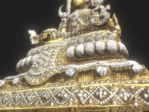 3D Buddha C4D added Model 3D
