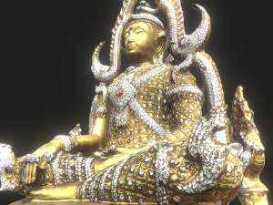 3D Buddha C4D added Model 3D