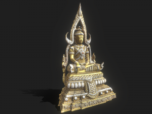3D Buddha C4D added Model 3D