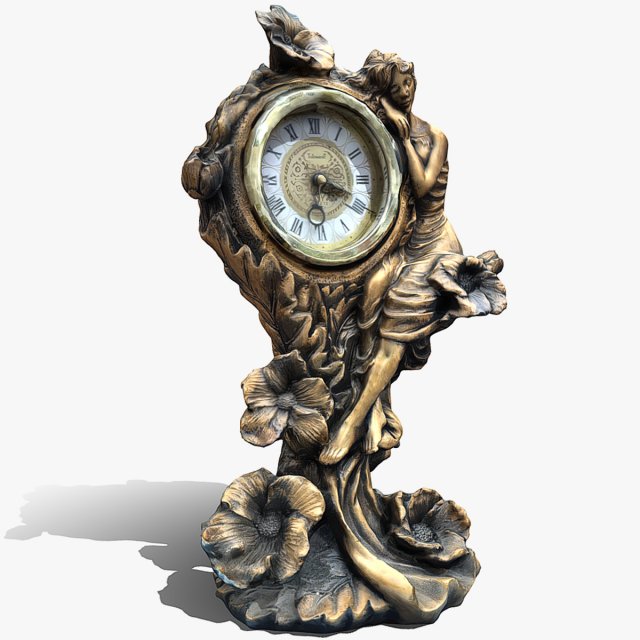 Vintage clock V3 C4D added 3D 模型 .c4d .max .obj .3ds .fbx .stl .blend 