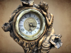 Vintage clock V3 C4D added 3D Model