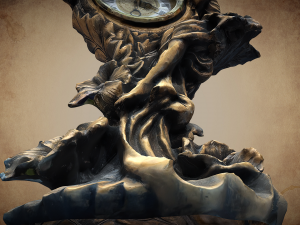 Vintage clock V3 C4D added 3D 模型