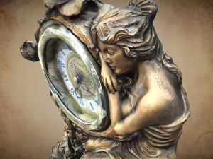 Vintage clock V3 C4D added 3D Model