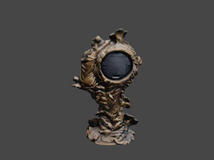 Vintage clock V3 C4D added 3D Model