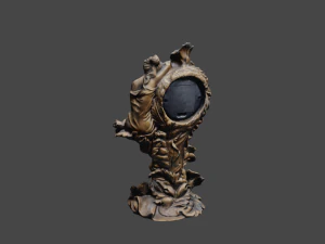 Vintage clock V3 C4D added 3D Model