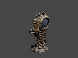 Vintage clock V3 C4D added 3D 模型