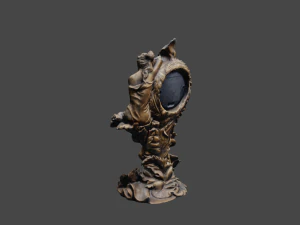 Vintage clock V3 C4D added 3D Model