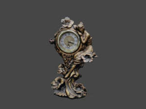 Vintage clock V3 C4D added 3D Model