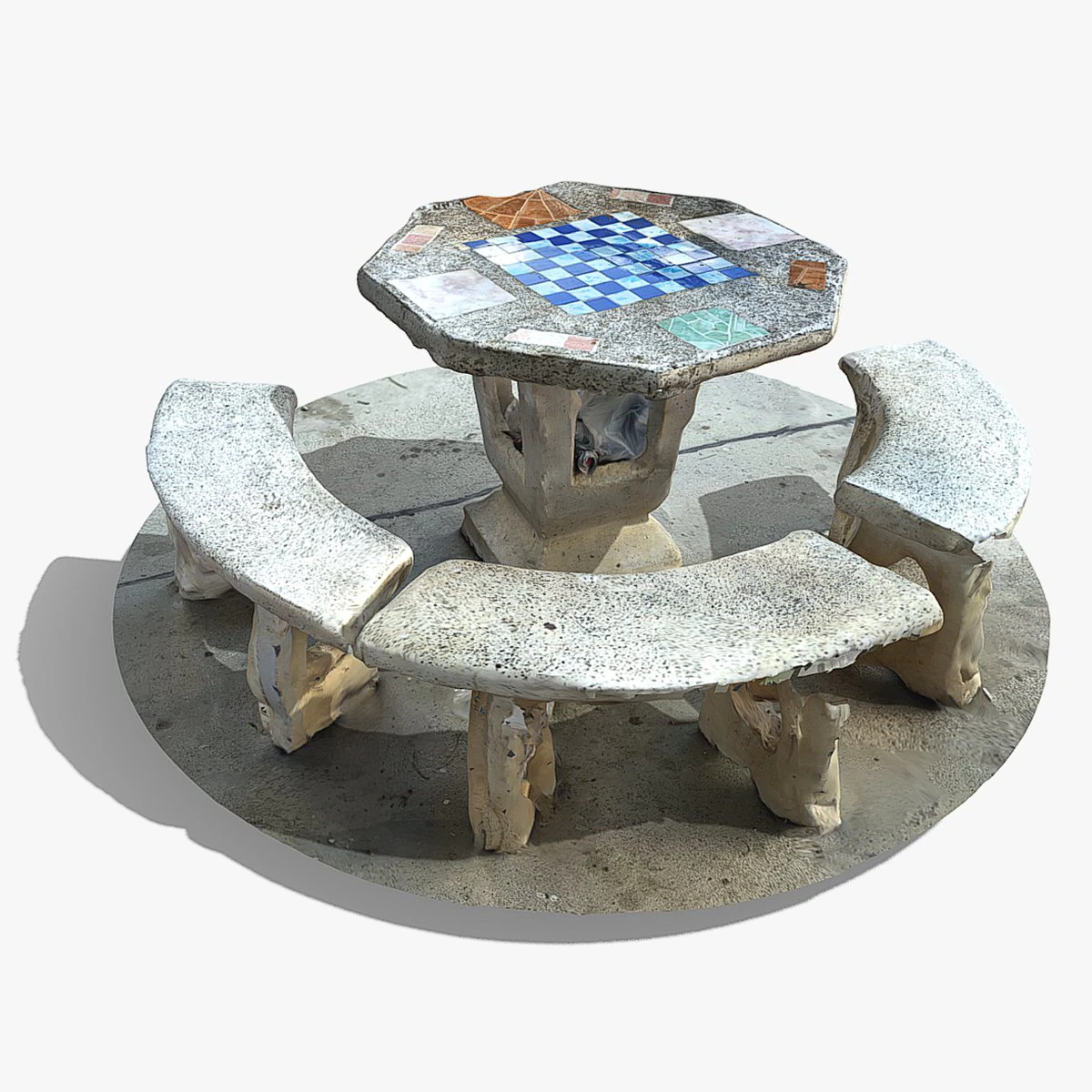 Marble bench C4D added 3D Model .c4d .max .obj .3ds .fbx .stl .blend 