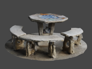 Marble bench C4D added 3D Model