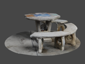 Marble bench C4D added 3D Model