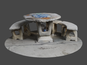 Marble bench C4D added 3D Model
