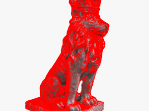 LION Statue C4D added 3D Model