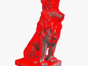 LION Statue C4D added 3D Model