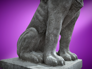 LION Statue C4D added 3D Model