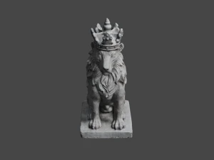 LION Statue C4D added 3D Model