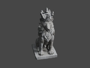 LION Statue C4D added 3D Model