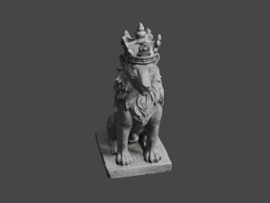 LION Statue C4D added 3D Model