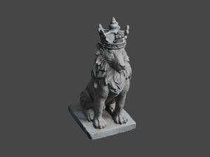 LION Statue C4D added 3D Model