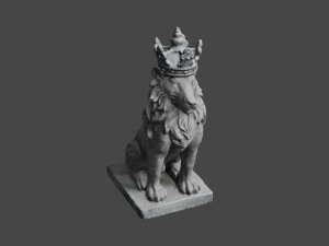 LION Statue C4D added 3D Model
