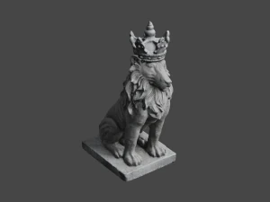 LION Statue C4D added 3D Model