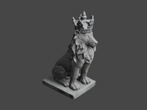 LION Statue C4D added 3D Model