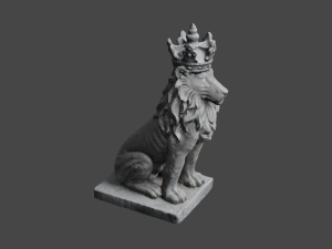 LION Statue C4D added 3D Model